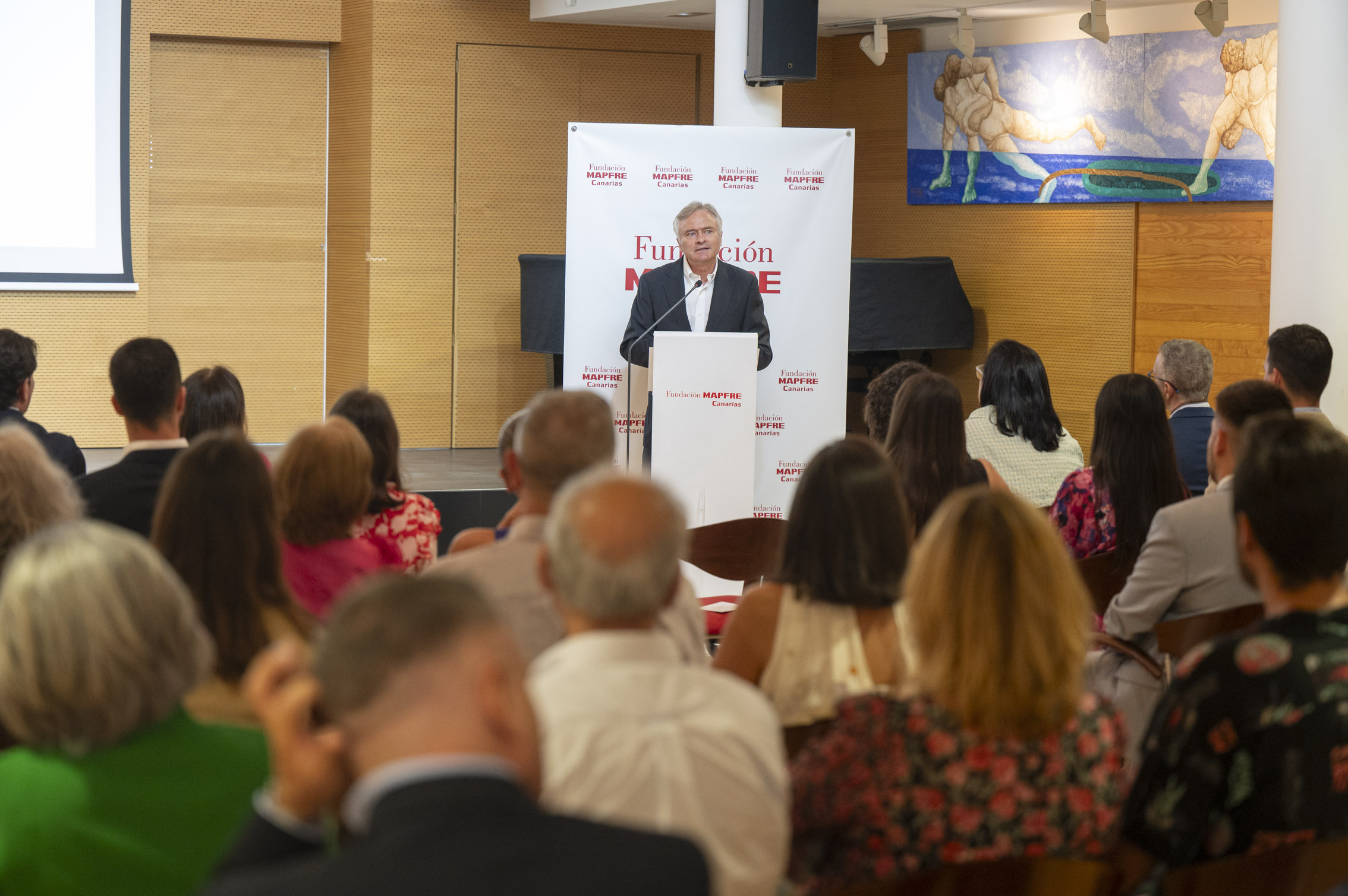 Ignacio Baeza, presidente de la Fundación MAPFRE Canarias durante su intervención.